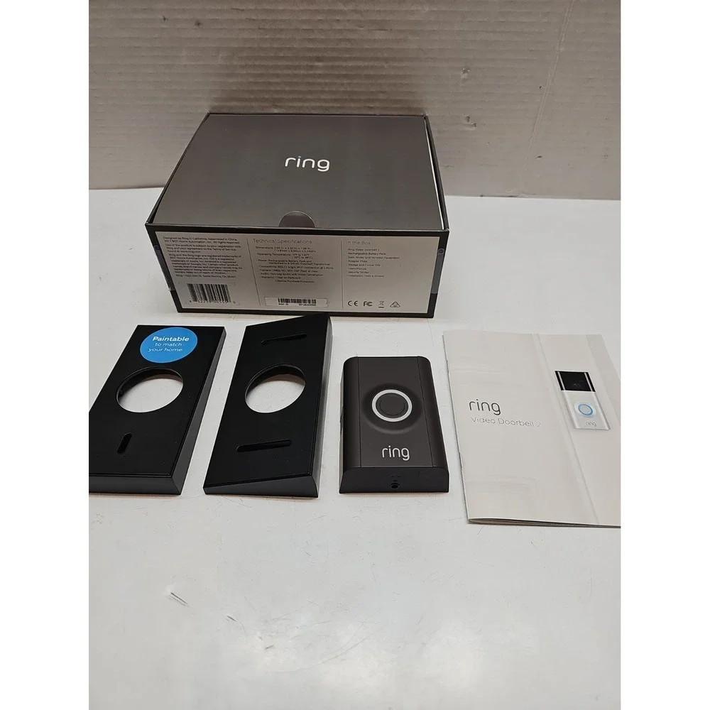 Ring Video Doorbell 2 Wire-Free Video Doorbell Rechargeable Battery‎
